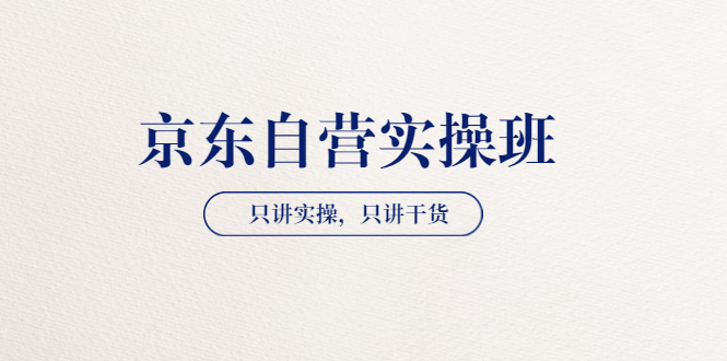 【副业项目3903期】京东自营实操班，只讲实操，只讲干货（28小时课程-共2期）-小白副业网