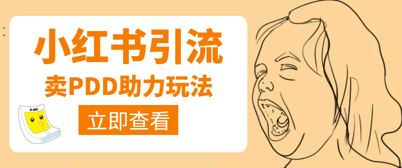 【副业项目4230期】利用小红书卖拼多多助力，日赚100+，顺便还能引个流【视频课程】-小白副业网