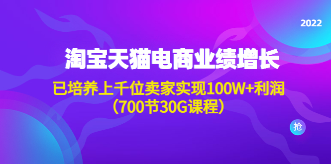 【副业项目4675期】淘系天猫电商业绩增长：已培养上千位卖家实现100W+利润（700节30G课程）-小白副业网