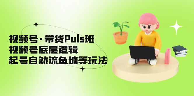 【副业项目5206期】视频号·带货Puls班，视频号底层逻辑，起号自然流鱼塘等玩法-小白副业网