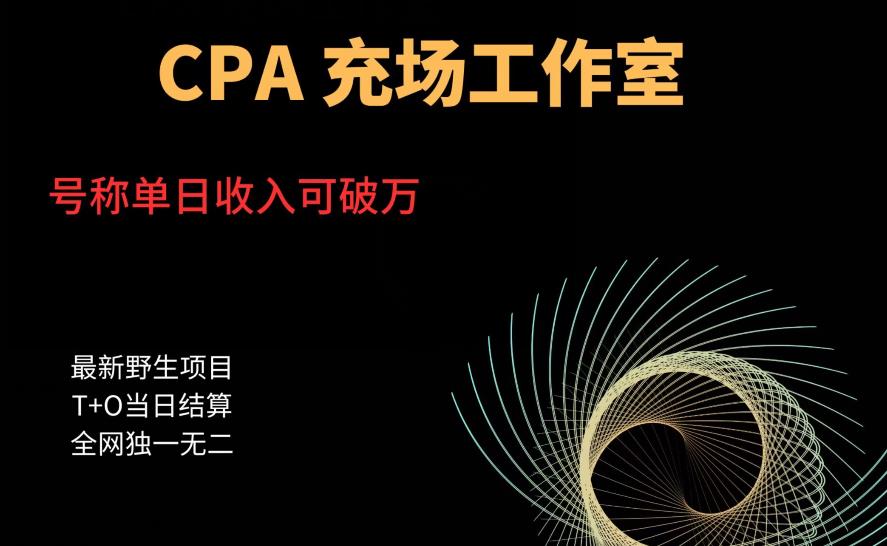 【副业项目6075期】cpa充场工作室，号称单日收入10000+（揭秘）-小白副业网