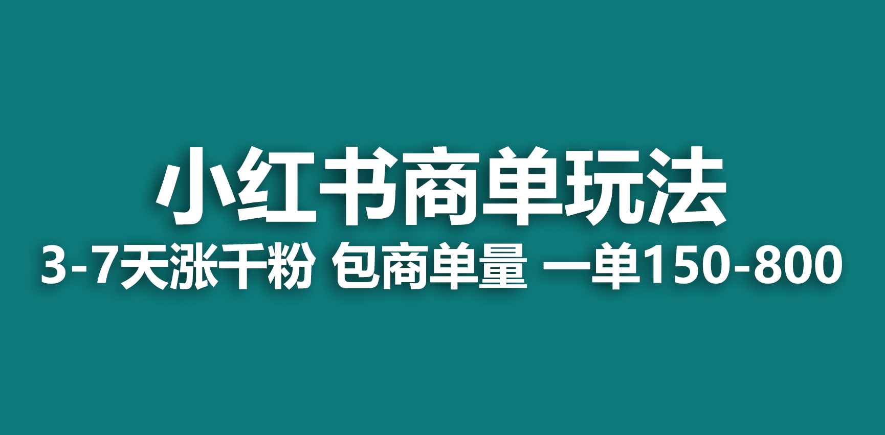 【副业项目6987期】小红书商单玩法，一周破千粉，商单接到手软，一单150-800-小白副业网