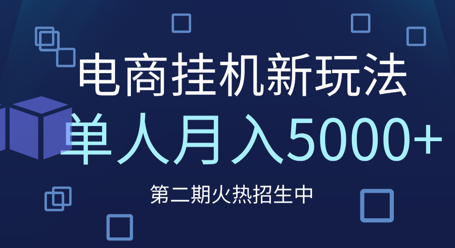 电商平台挂机新玩法，单人月入5000+攻略-小白副业网