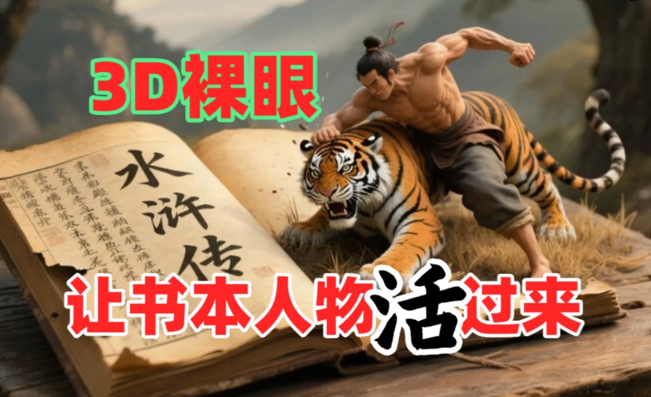 书本人物裸眼3D视频，一条视频收益过千，保姆级教程-小白副业网