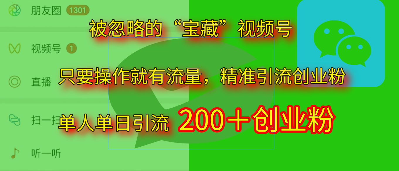 2025.5月最新被忽略的“宝藏”视频号，精准日引流200+-小白副业网
